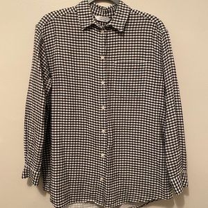 &other stories menswear inspired gingham button up